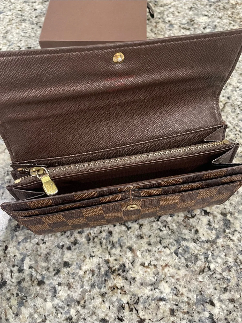 Louis Vuitton Sarah Wallet Damier Ebene